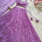 Embroidered Georgette Sequins Lehenga Set with Dupatta