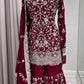 Embroidered Georgette Sharara Set