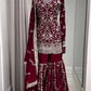 Embroidered Georgette Sharara Set