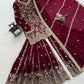 Embroidered Georgette Sharara Set