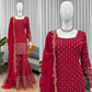 Embroidered Georgette Sharara Set with Dupatta