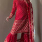 Embroidered Georgette Sharara Set with Dupatta