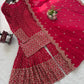 Embroidered Georgette Sharara Set with Dupatta