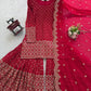Embroidered Georgette Sharara Set with Dupatta