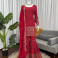 Embroidered Georgette Sharara Set with Dupatta