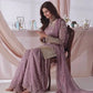 Embroidered Georgette Sharara Suit