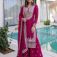 Embroidered Georgette Sharara Suit Set