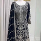 Embroidered Georgette Sharara Suit Set