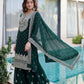Embroidered Georgette Sharara Suit Set