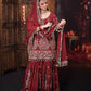 Embroidered Georgette Sharara Suit Set
