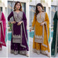 Embroidered Georgette Sharara Suit Set