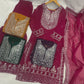 Embroidered Georgette Sharara Suit Set