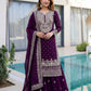 Embroidered Georgette Sharara Suit Set