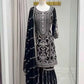 Embroidered Georgette Sharara Suit Set