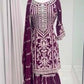 Embroidered Georgette Sharara Suit Set