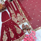 Embroidered Georgette Sharara Suit Set