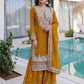 Embroidered Georgette Sharara Suit Set