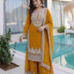 Embroidered Georgette Sharara Suit Set