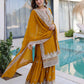 Embroidered Georgette Sharara Suit Set