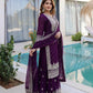 Embroidered Georgette Sharara Suit Set