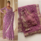 Embroidered Georgette Silk Designer Saree
