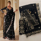 Embroidered Georgette Silk Designer Saree
