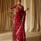Embroidered Georgette Silk Designer Saree