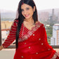 Embroidered Georgette Silk Designer Saree