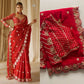 Embroidered Georgette Silk Designer Saree