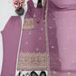 Embroidered Georgette Straight Suit Set