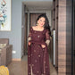 Embroidered Georgette Straight Suit Set