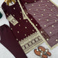 Embroidered Georgette Straight Suit Set