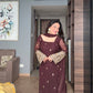 Embroidered Georgette Straight Suit Set