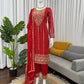Embroidered Georgette Suit with Dupatta
