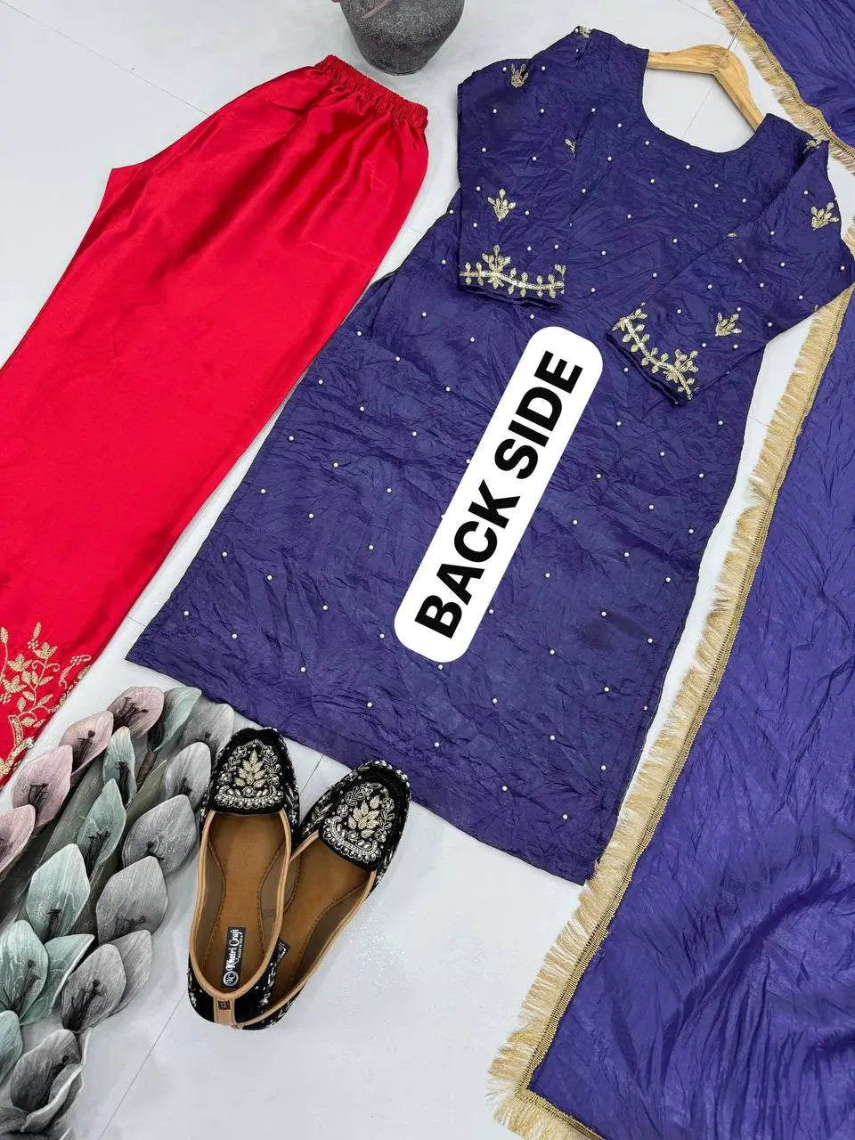 Embroidered Georgette Suit with Dupatta