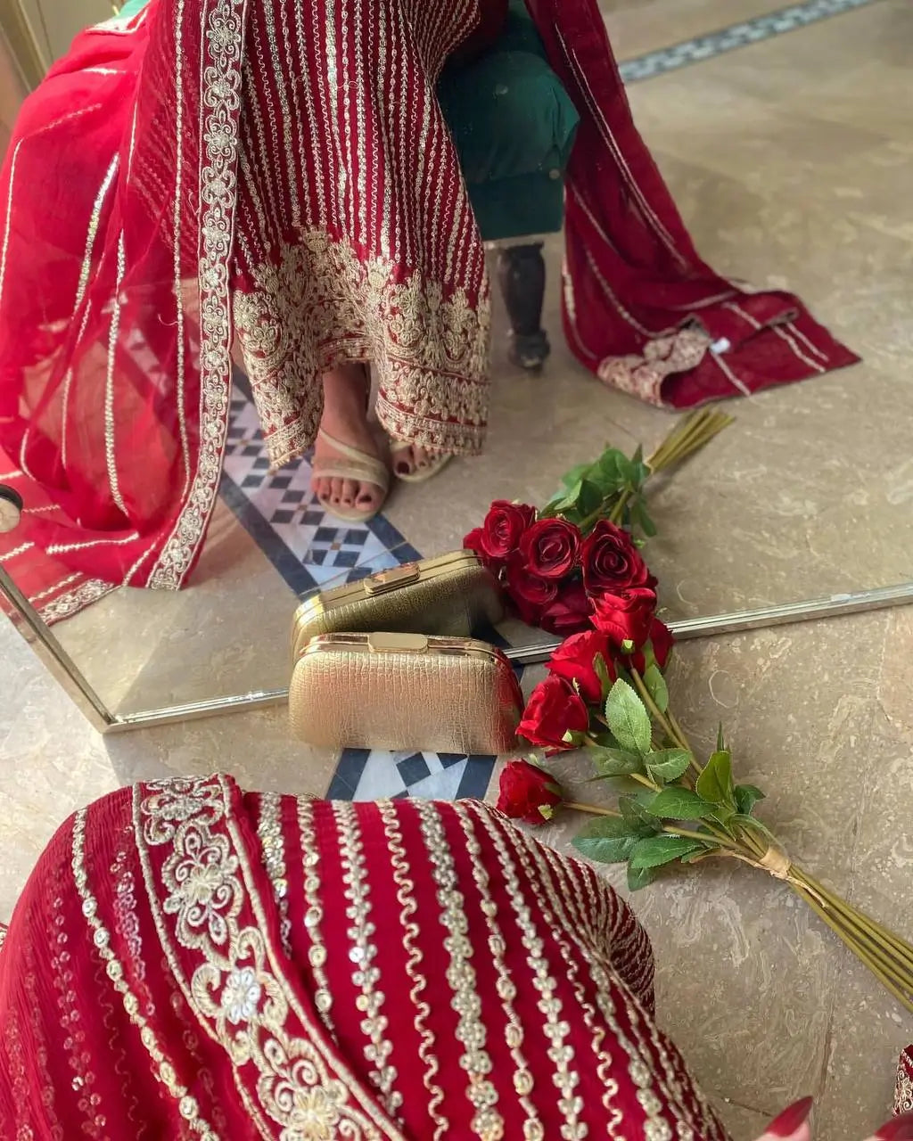 Embroidered Georgette Suit with Dupatta