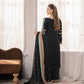 Embroidered Georgette Suit with Mirror Work and Dupatta
