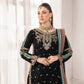 Embroidered Georgette Suit with Mirror Work and Dupatta
