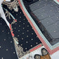 Embroidered Georgette Suit with Mirror Work and Dupatta