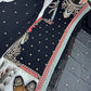 Embroidered Georgette Suit with Mirror Work and Dupatta