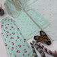 Embroidered Georgette Suit with Printed Palazzo and Dupatta