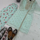 Embroidered Georgette Suit with Printed Palazzo and Dupatta