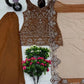 Embroidered Georgette Top Palazzo Set