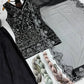 Embroidered Georgette Top Palazzo Set