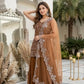 Embroidered Georgette Top Palazzo Set
