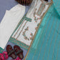 Embroidered Gmy Silk Kurta Palazzo Set with Dupatta