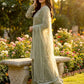 Embroidered Gmy Silk Kurta Palazzo Set with Dupatta