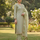 Embroidered Gmy Silk Kurta Palazzo Set with Dupatta