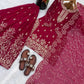 Embroidered Gmy Silk Kurta Palazzo Set with Dupatta