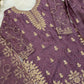 Embroidered Gmy Silk Kurta Palazzo Set with Dupatta